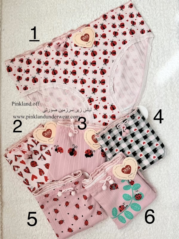 شورت نخی کبریتی طرح کفشدوزک